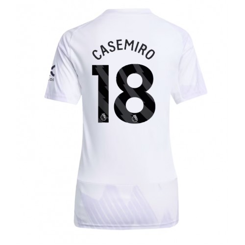 Stroje piłkarskie Manchester United Casemiro #18 Koszulka Wyjazdowej dla damskie 2025-26 Krótki Rękaw